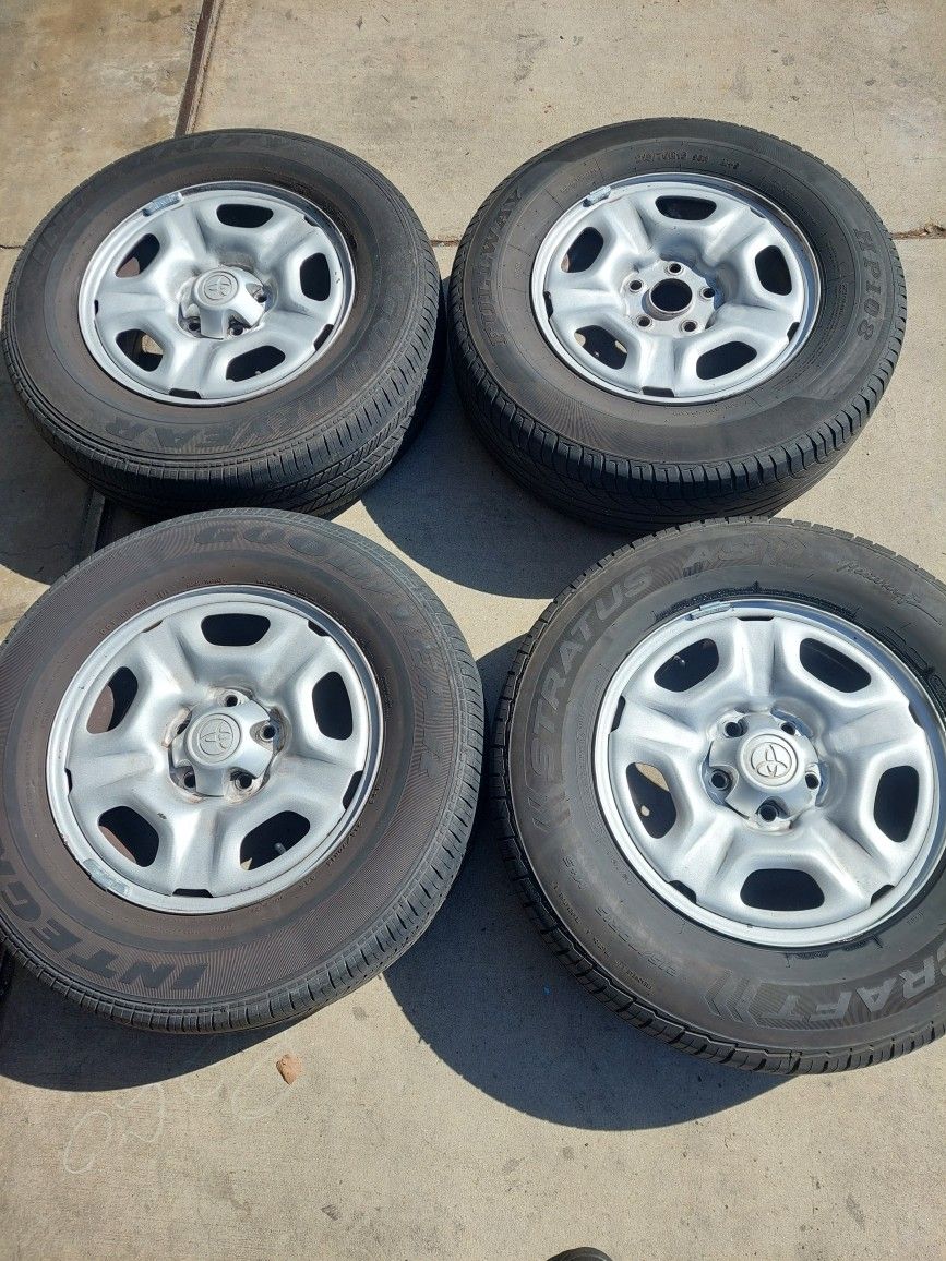 Set Of 4 Toyota Tacoma 15 Inch Steel Rims
