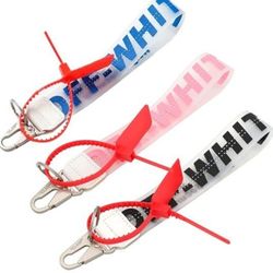 Off  White Keychain Wristlet Strap 