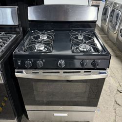 GE Stainless steel 4 burner range stove 