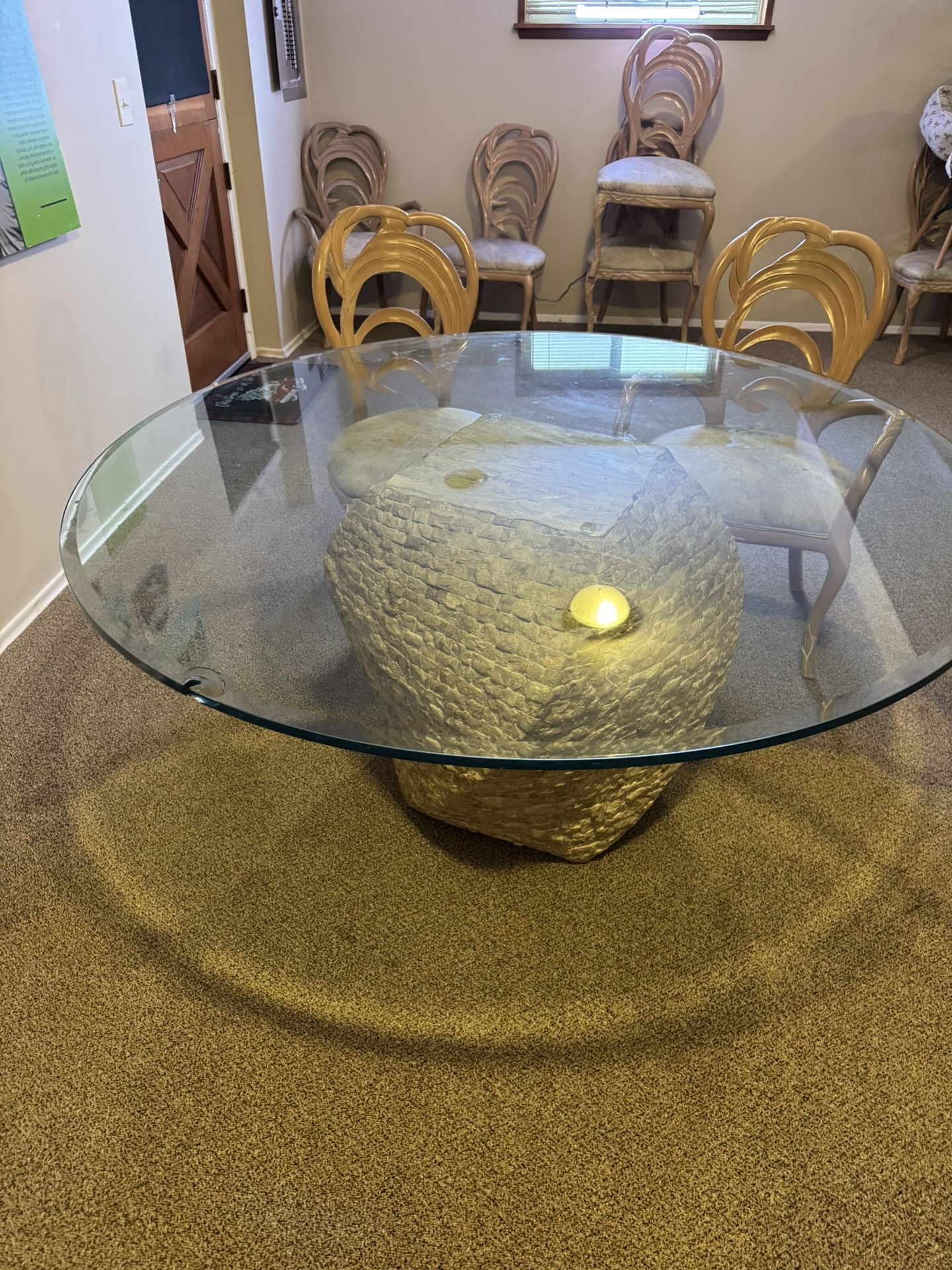 Free Glass table and 8 Chairs!