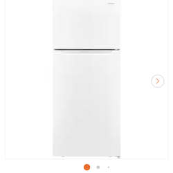 Frigidaire 28 in. 18 cu. ft. Top Freezer Refrigerator in White, ENERGY STAR