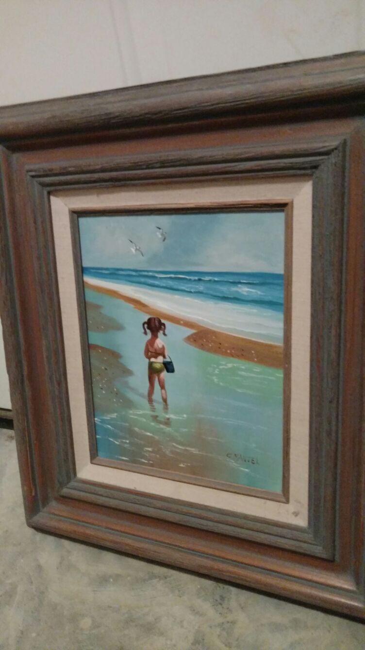 Original Oil Painting C. Manuel Framed