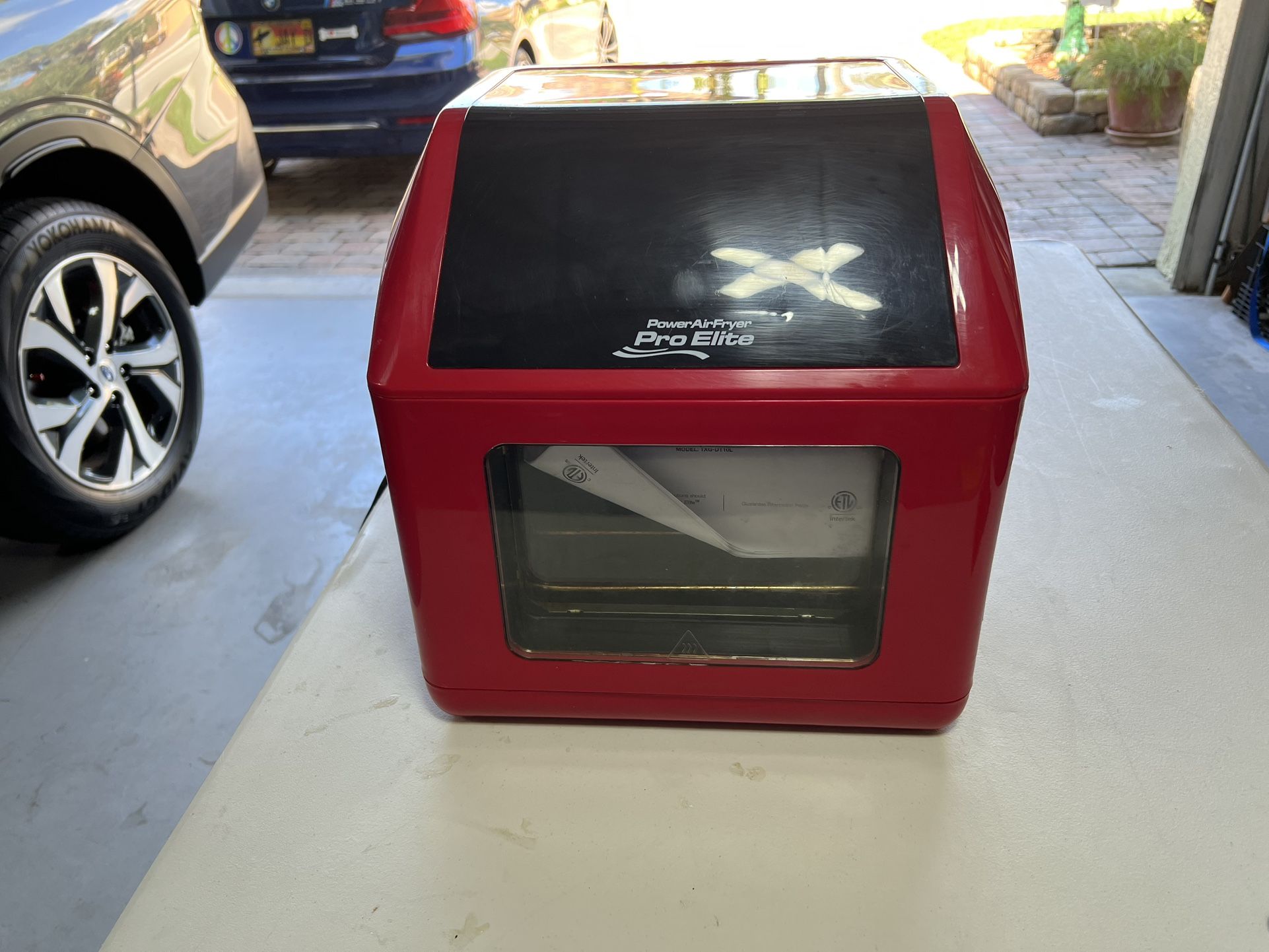 Red air fryer