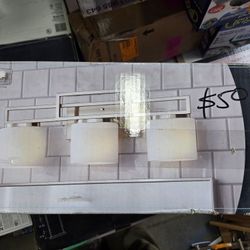 3 Light Brushed Nickel Vanity 