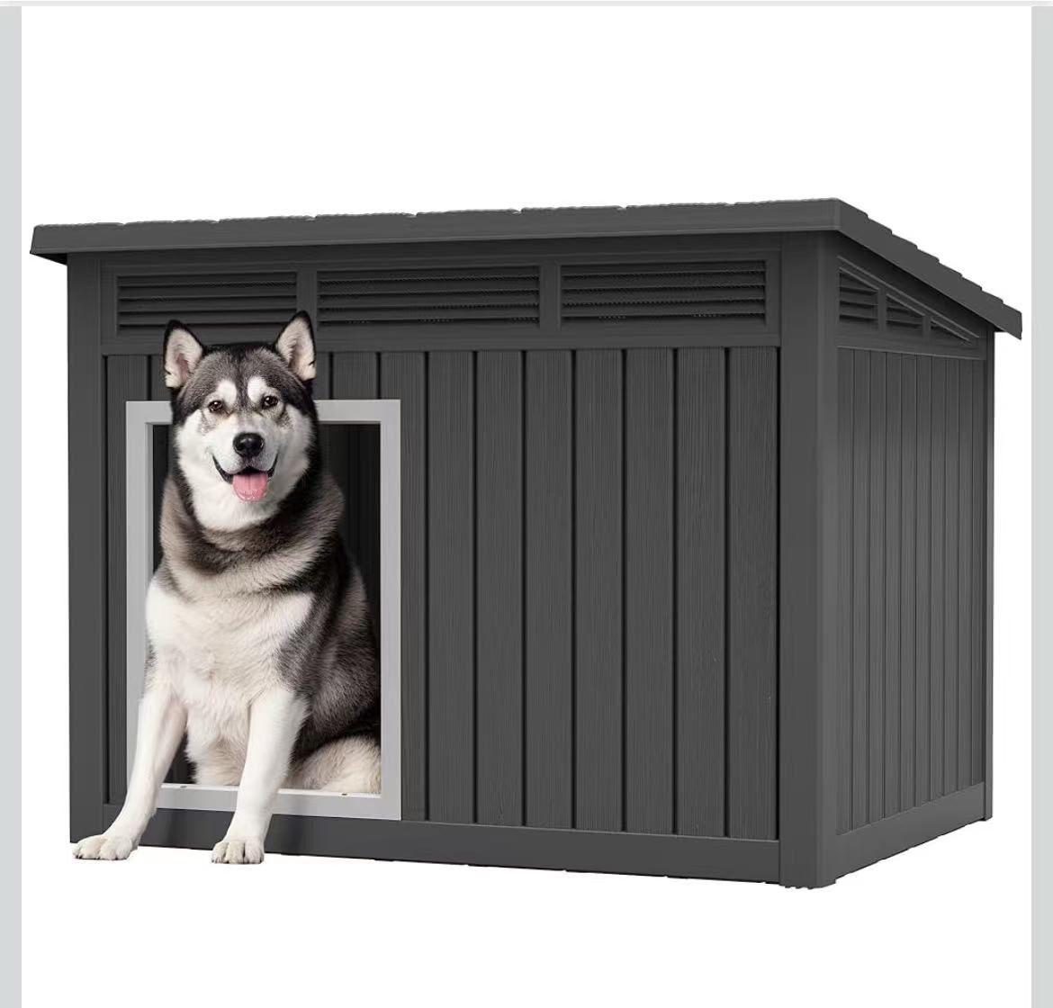 Large Weatherproof Dog House with Removable Roof for Indoor & Outdoor Use $100