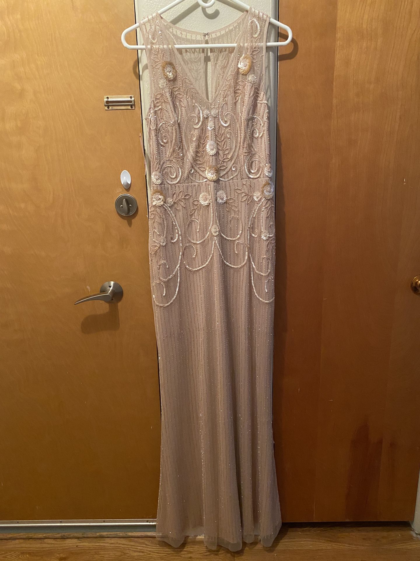 BHLDN Bridesmaid Dress- Size 8- Nude/Pink- Anthropologie