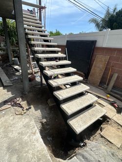 Metal stairs
