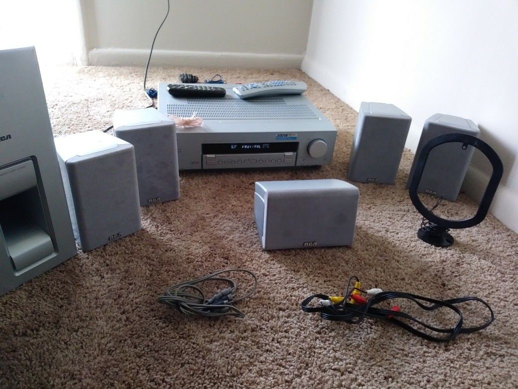 RCA RTD300 5.1channel home theater system-300w total