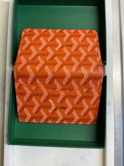 Goyard Orange Card Holder Wallet with Box