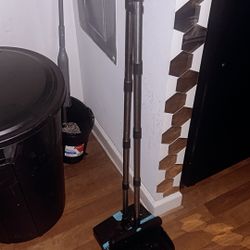 nice broom with standing dustpan