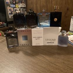 9 Men's Colognes Coach, Dolce, Versace, Jimmy Choo, Mont Blanc, Azzaro