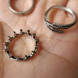 3 Pair Of Rings Size 5 & 5.5