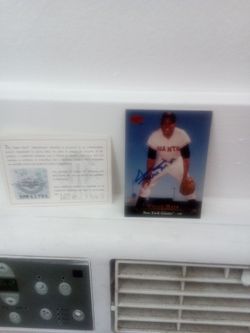 Signed and authenticated Willey Mays card