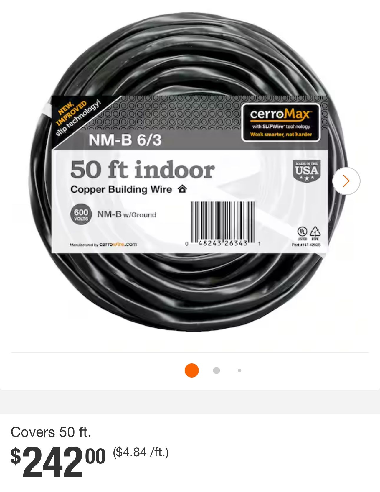 Cerrowire 6-3 Indoor Wire
