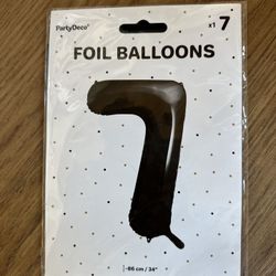 7 Birthday Balloon Brand New