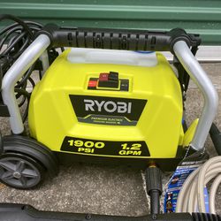 Ryobi 1900 Psi Power Washer Complete W Gun And 3 Tips 