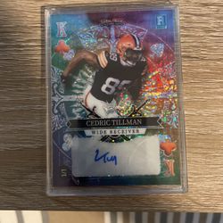 Cedric Tillman 1/1 Autograph
