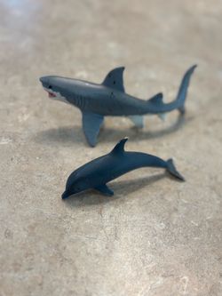 Schleich Shark and Dolphin Toy Figures