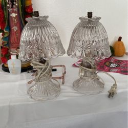 Antique Crystal Lamps 