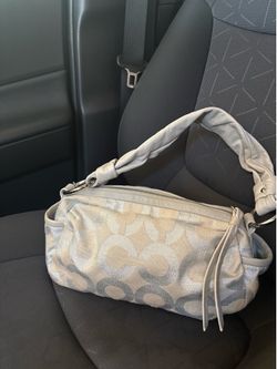 Grey Coach bag