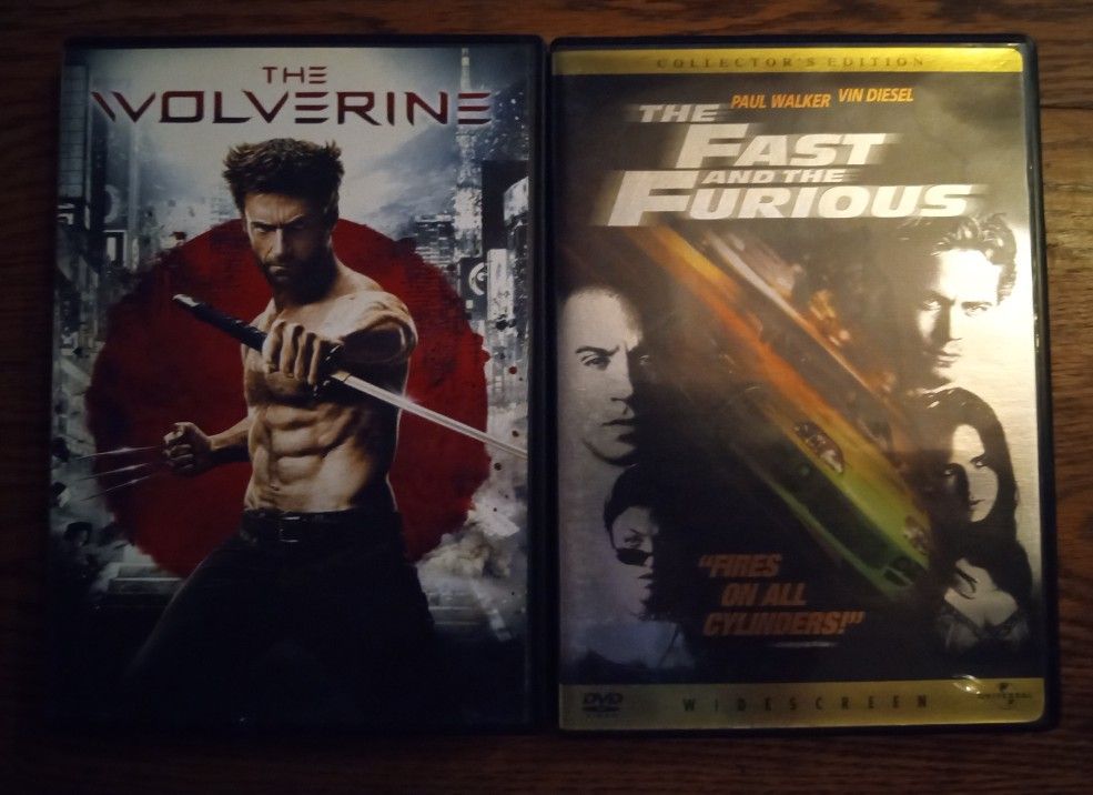 The Wolverine & The Fast & Furious *  DVDs