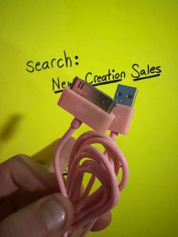 NEW PINK 30 Pin iPhone Charger Cable for Apple iPhone 4 4S 3G 3GS iPad 1 2 3 iPod Touch Nano USB A 30-Pin Dock Connector Charging Sync Cable