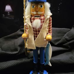 Rare Seattle Salmon Fisherman Nutcracker