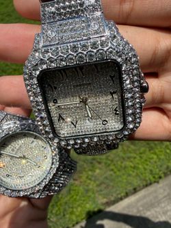 Iced out watch