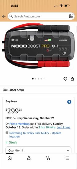 NOCO Boost GB150: 3000A UltraSafe Jump Starter – 12V Lithium Battery Booster Pack, Portable Jump Box