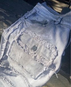 stacked jeans