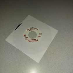 VINTAGE JOHNNY HORTON ALL GROWN UP & IM A ONE-WOMAN MAN RADIO STATION COPY 45