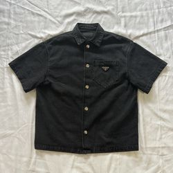 Prada Denim Button-Up Shirt