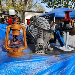 Antique Lanturns,Grinders,Car Jacks, Clothes irons.ect 