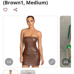 Leather Strapless Tube M