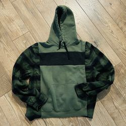 Hoodie Flannel Upcycled 