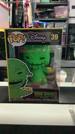 Funko pop! Disney nightmare before Christmas Oogie boogie #39 black light variant