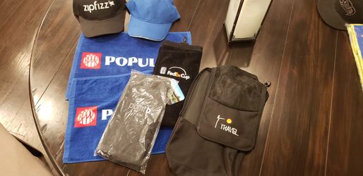 3 Golf towels and a shoe bag NEW