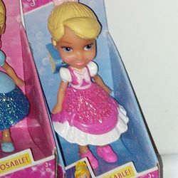 NEW Disney Princess Toddler Mini Figures CINDERELLA Pink Dress