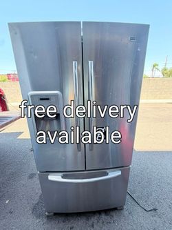 Maytag Stainless Steel Refrigerator – Good Working Condition