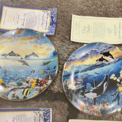 Hamilton Collection Plates Ocean 