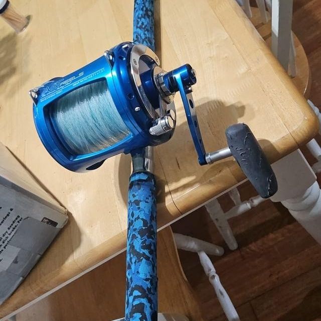 blue 80w fishing reel HX 80 Saltwater Conventional (2 Speed)Trolling Precision machined stainless steel 2 2 Speed Saltwater Fishing Reel