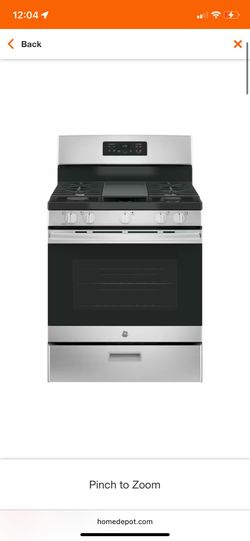 30 in. 5.0 cu. ft. Freestanding Gas Range in Stainless Steel with Griddle