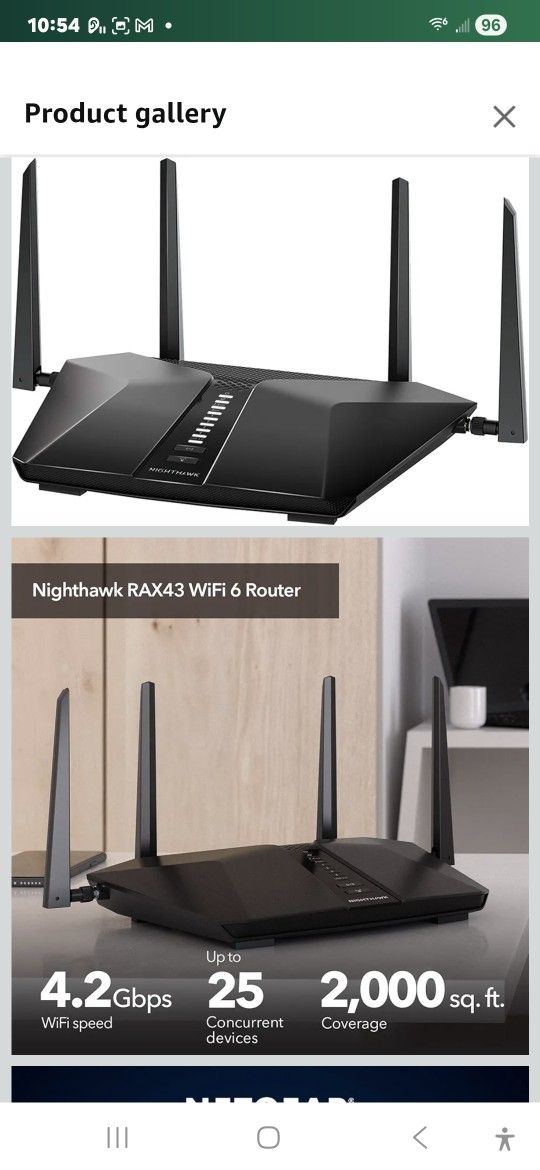 NETGEAR Nighthawk WiFi 6 Router (RAX43)