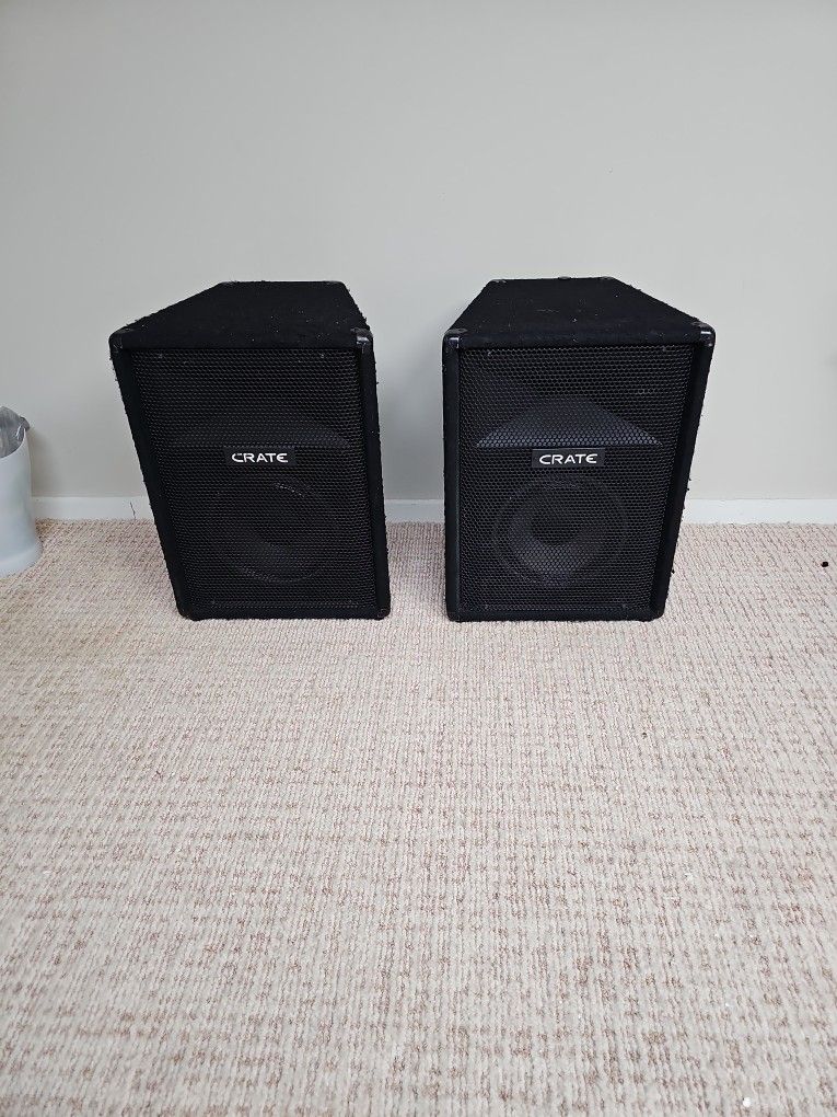 Set Of Two Crate Speakers