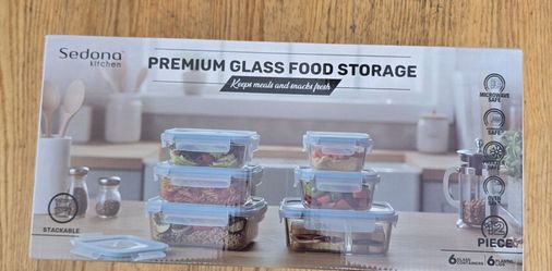 Sedona Kitchen 12-Piece Glass Food Storage Set