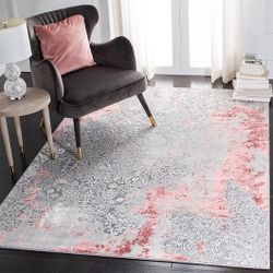 Safavieh Meadow Pink & Gray 5x8 Area Rug