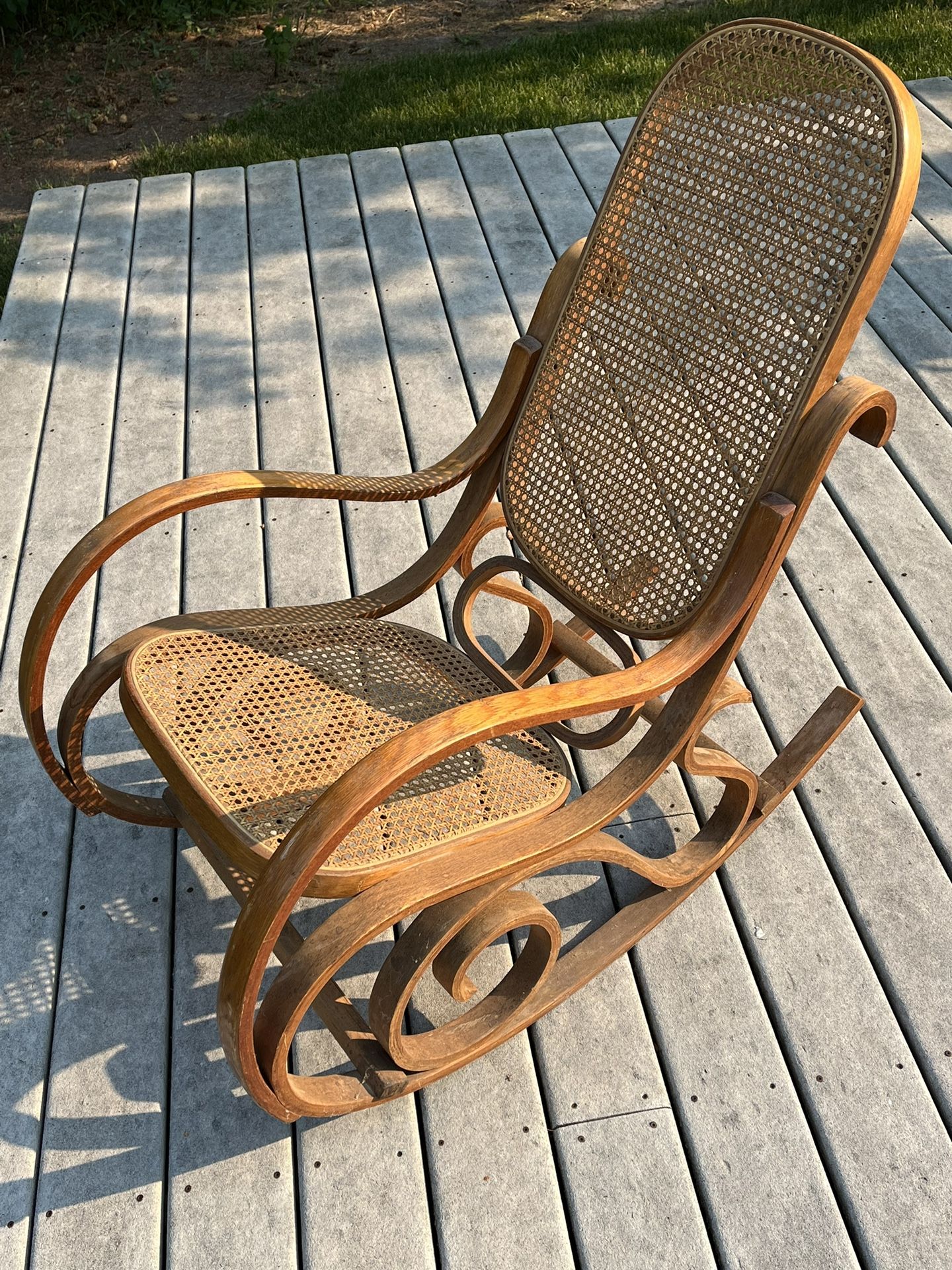 Vintage Thonet Bentwood Style Rocking Chair