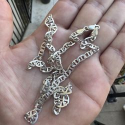 .925 Silver Chain Diamond-Cut for Men 