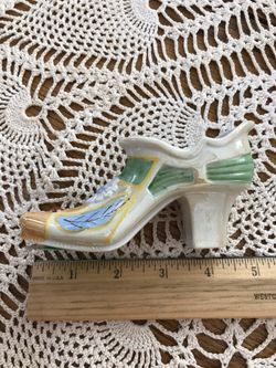 Antique Glass Decorative Shoe