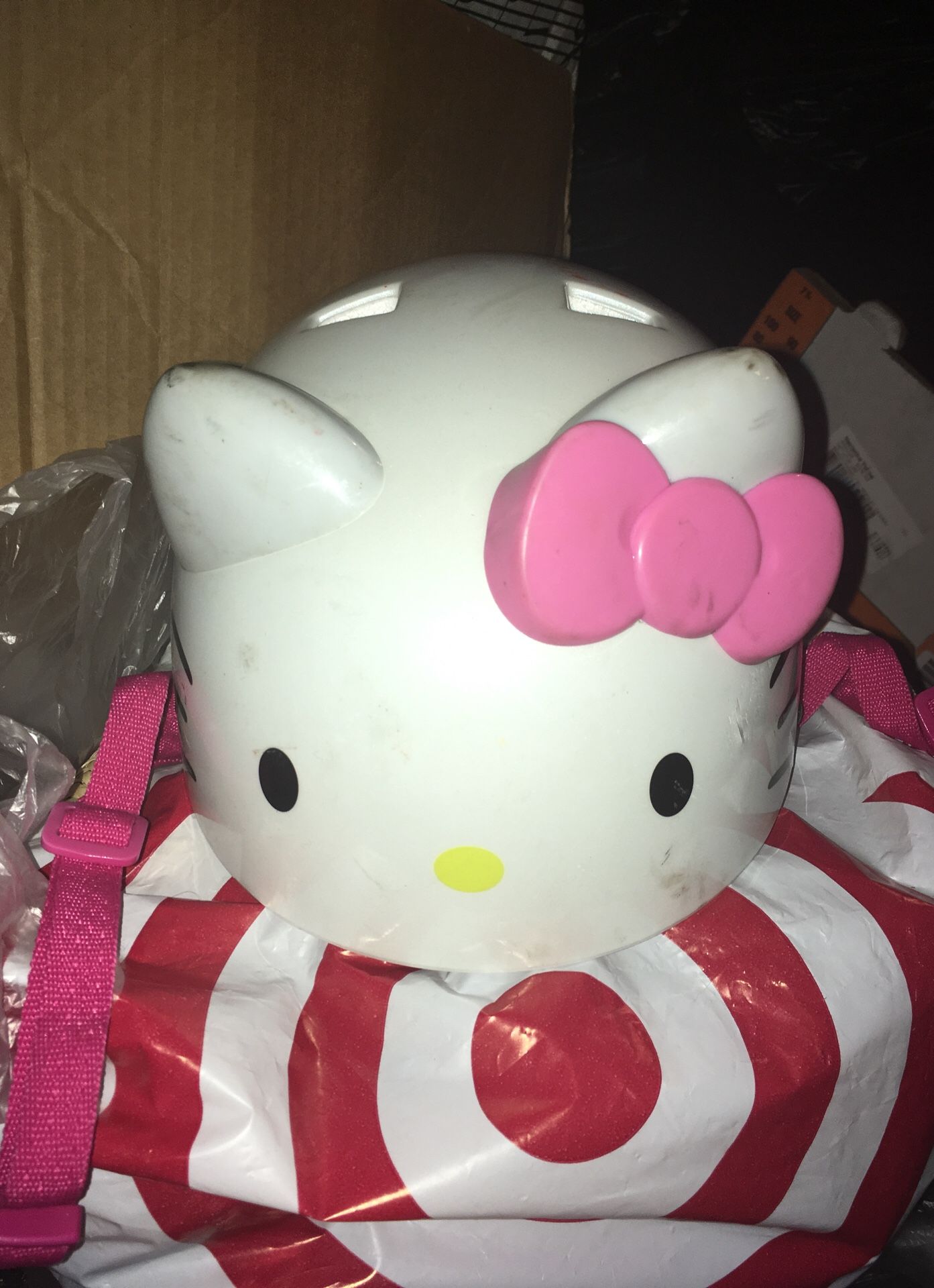 Cute hello kitty helmet